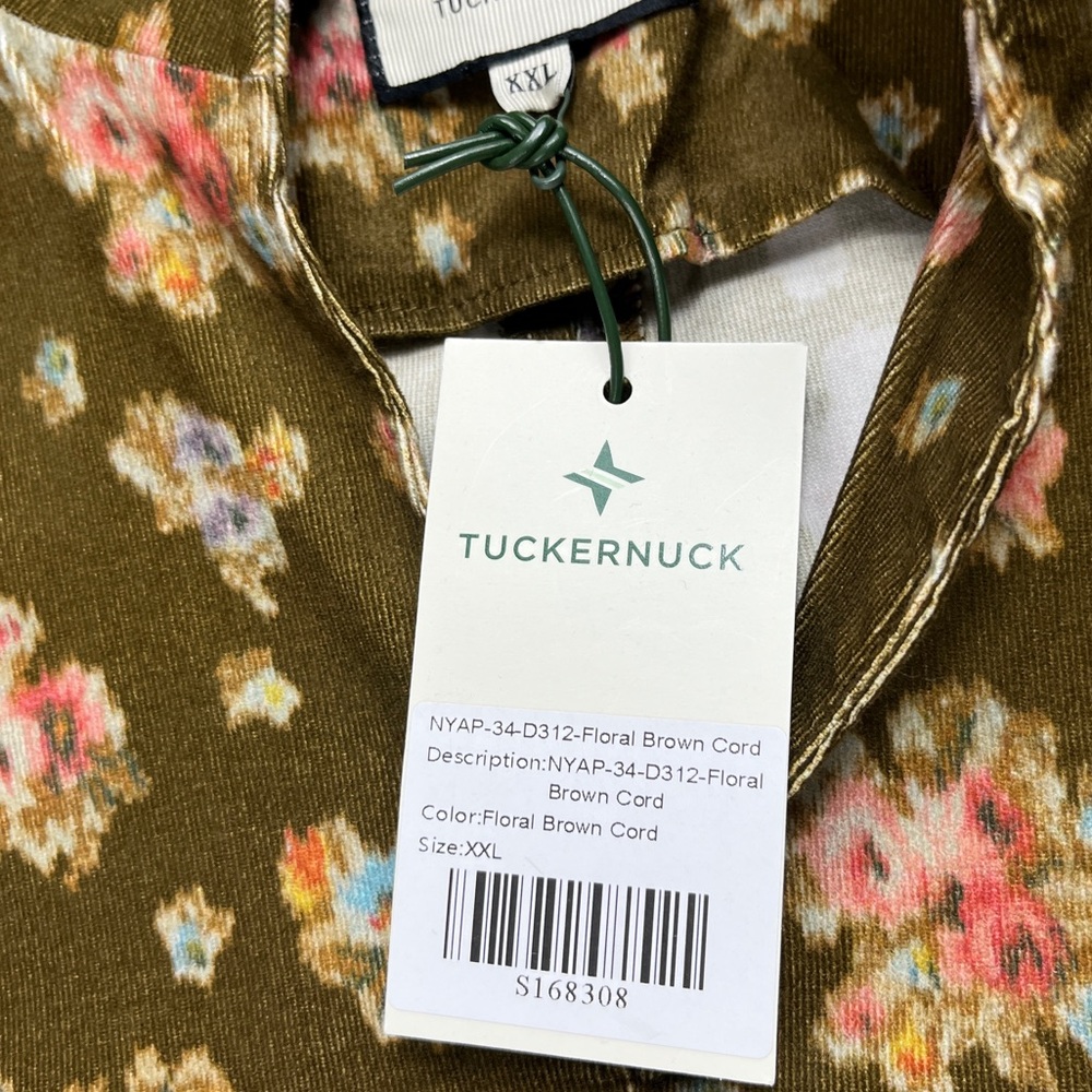 Tuckernuck Clifton Floral Brown Hazel Bouquet Corduroy A-Line Size XXL Cottage - Picture 7 of 15